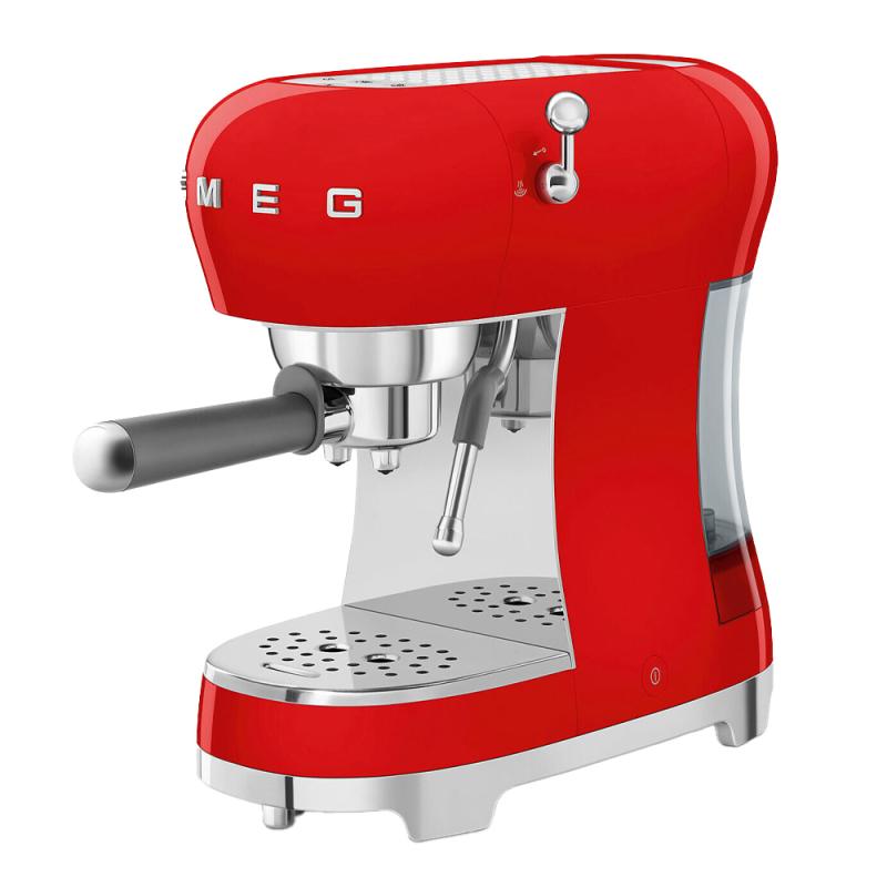 SMEG Espressomaskin ECF02 Röd