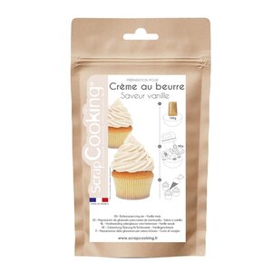 ScrapCooking Smörkräm mix vaniljsmak 200 g vit