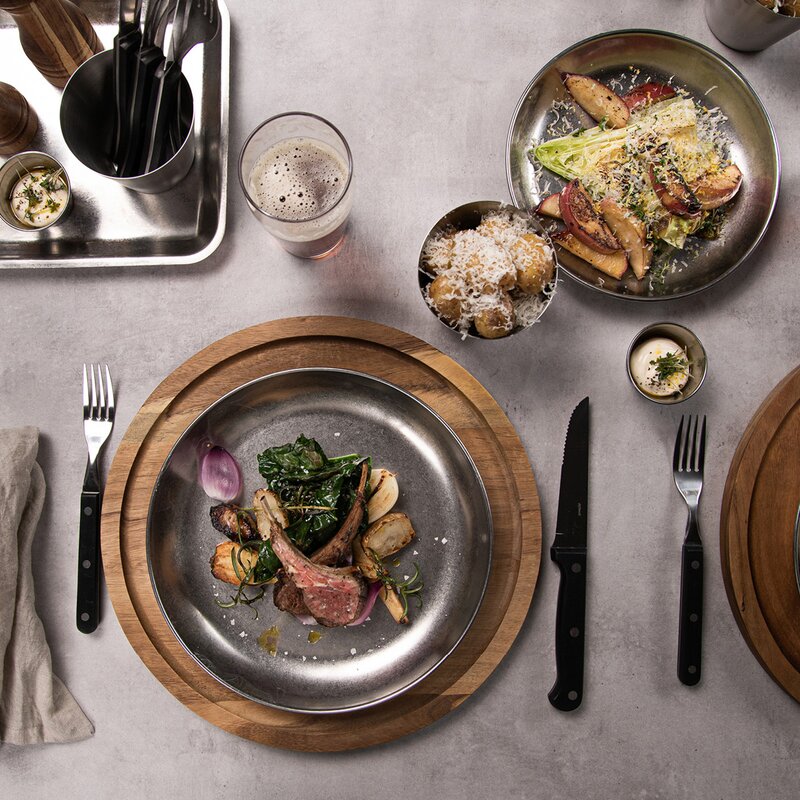 Exxent Tallrik 20 cm rostfri vintage