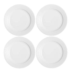 Eva Trio Legio Nova tallrik flat 22 cm 4-pack vit