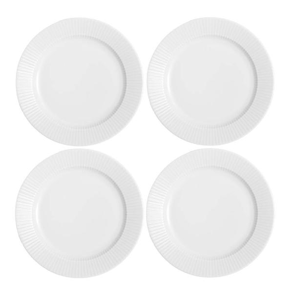 Eva Trio Legio Nova tallrik flat 22 cm 4-pack vit