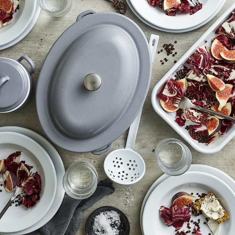 Kockums Jernverk Tallrik djup 22 cm Grå