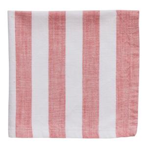 Lene Bjerre Olivia servett 40x40 cm vit/mörk korall