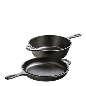 Lodge Cast Iron Classic Collection 2-i-1 gjutjärnsgryta / gjutjärnspanna 3 L / 26 cm