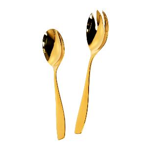 Modern House Golden Rose Salladsbestick 2 delar Guld