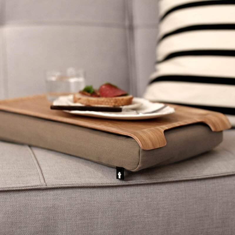 Bosign Laptray knäbricka 43x23 cm pilträ/sand