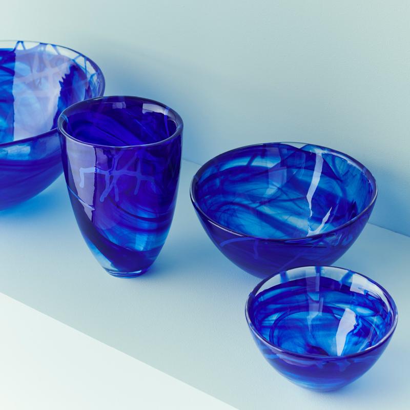 Kosta Boda Contrast Skål 16 cm Blå