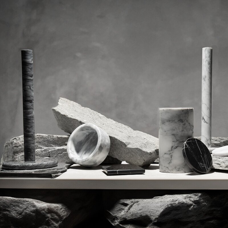 Stiernholm Marmor skål 12 cm vit