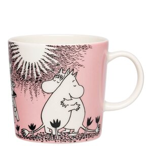 MoominArabia Muminmugg Kärlek 30 år rosa 30 cl presentask