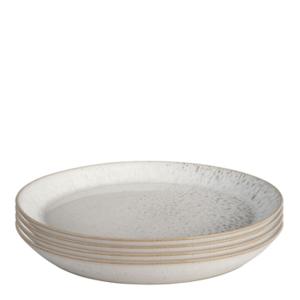 Denby Kiln tallrik 21,5 cm 4-pack beige/vit