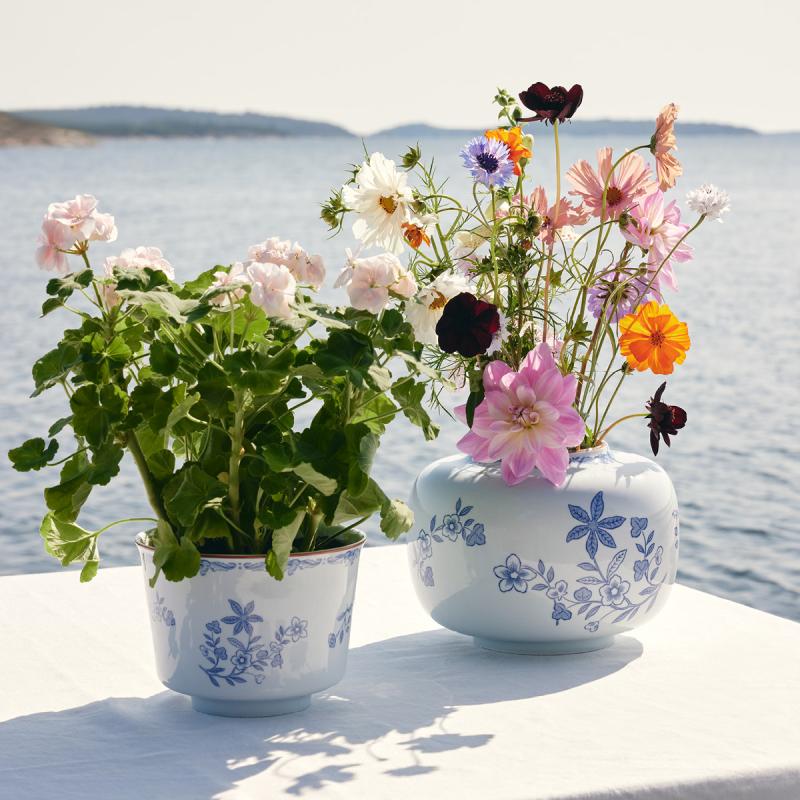 Rörstrand Ostindia Kruka 20x15 cm Blå