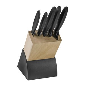 Tramontina Plenus knivblock 5 delar svart