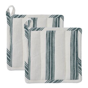 Rosendahl Garn grytlapp 22x22 cm 2-pack mörkgrön