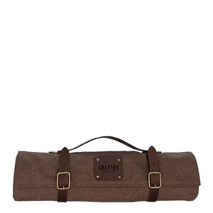 Crafted Canvas knivväska 41 cm brun