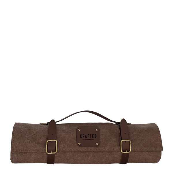 Crafted Canvas knivväska 41 cm brun