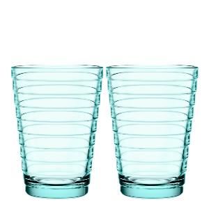 iittala Aino Aalto Glas 33 cl 2-pack Vattengrön