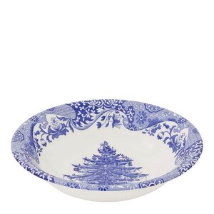 Spode Blue Italian Christmas Tree skål 20 cm 71 cl blå/vit