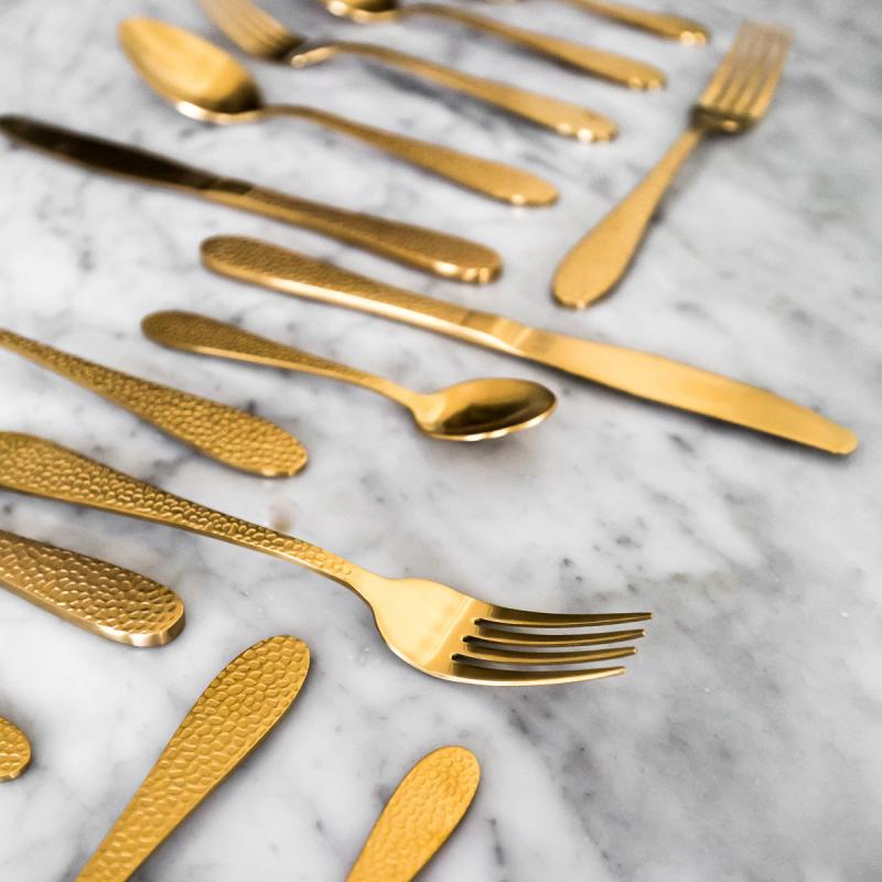 Vargen & Thor Frost Nimbus bestickset 16 delar mässing