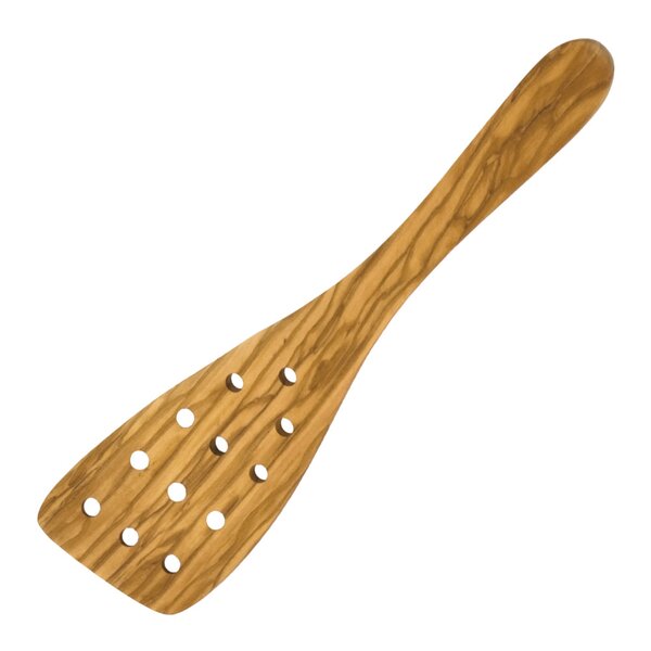 Heirol Stekspade med hål bred 32 cm olivträ