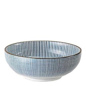 Tokyo Design Studio Sendan Blue Skål 14 cm x 5 cm Blå Porslin