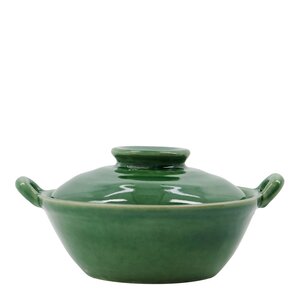 House Doctor Diva burk med lock 16,5 cm grön