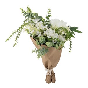 Bloomingville Bukett Lustre konstgjord 23x43 cm vit