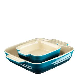 Le Creuset Signature Ugnsformset 23+13 cm deep teal