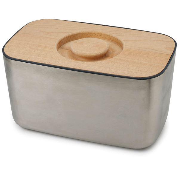 Brödbox 35×21,5 cm borstat stål