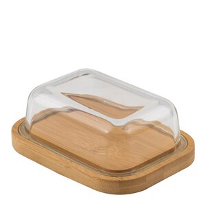 Point Virgule Smörask med glaslock 16x13x6 cm