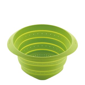 Lékué Hopfällbart durkslag av silikon 3,8 L 23 cm grön