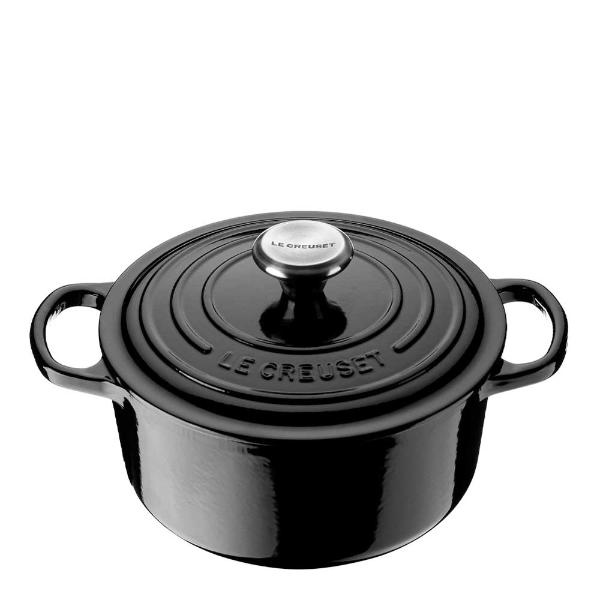 Signature Gjutjärnsgryta Rund 22 cm black Blank