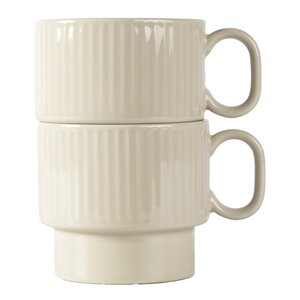 Sagaform Coffee & More tekopp 50 cl 2-pack beige
