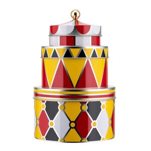 Alessi Circus plåtburk set 3 delar multi