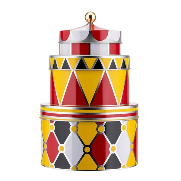 Alessi Circus plåtburk set 3 delar multi