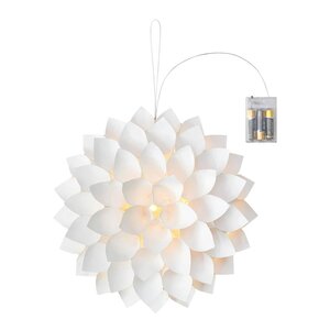 Markslöjd Dahlia väggdekoration / bordsdekoration 35 cm vit