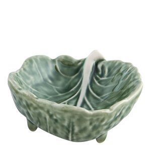 Bordallo Pinheiro Cabbage skål 7x9 cm 10 cl kålblad grön