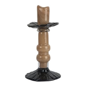 ByOn Lara S ljusstake 22 cm beige/svart
