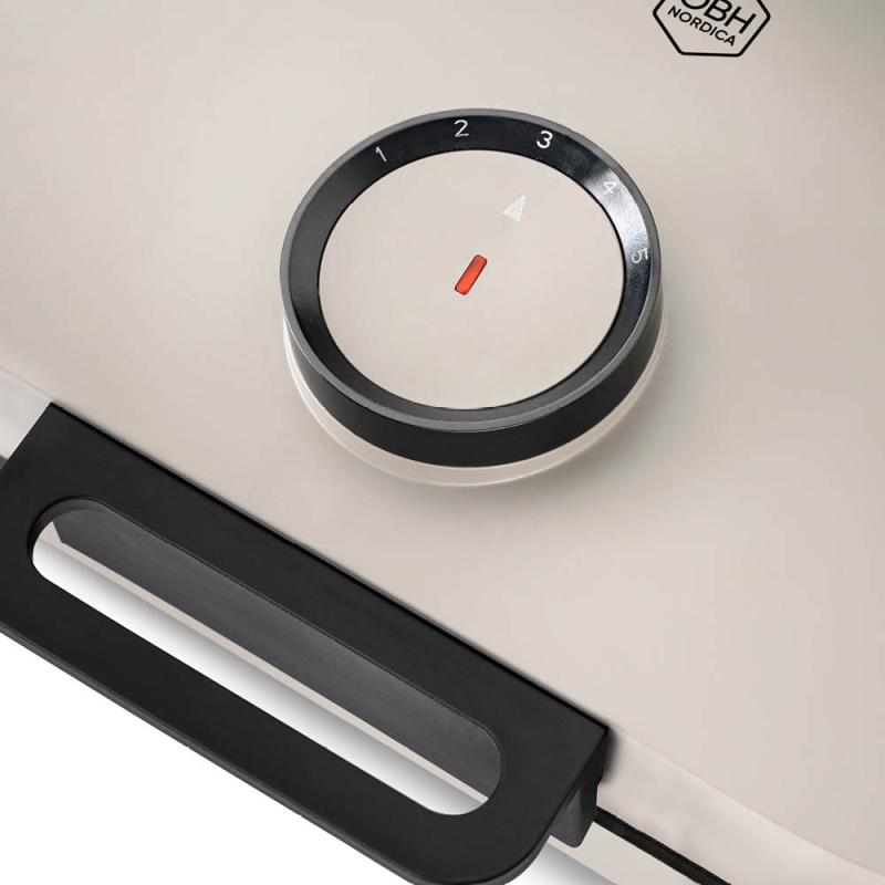 OBH Nordica Electa våffeljärn dubbelt 1200W cool grey