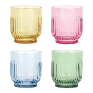 Aida Vattenglas färgade 33 cl 4-pack mix