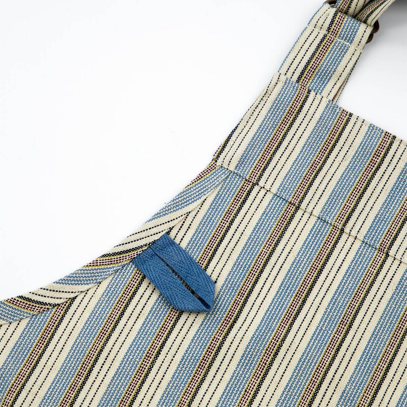 House Doctor Cook förkläde i bomull 90x90 cm blå/sand