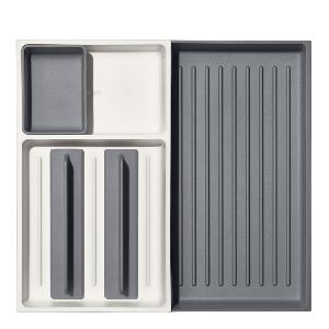 Oxo Lådindelare justerbar Grå/Vit