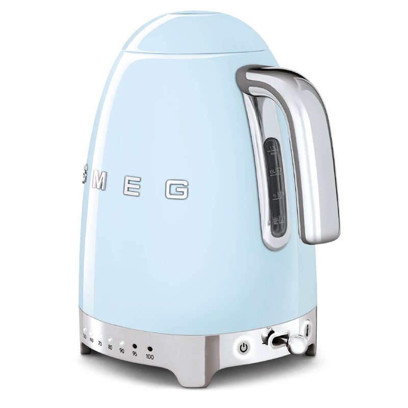 SMEG Vattenkokare 7 temperaturer KLF04 1,7 L Blå