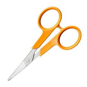 Fiskars Classic broderisax 10 cm böjd orange