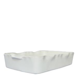 Gerbera Provence Gratängform 27x18 cm Vit matt