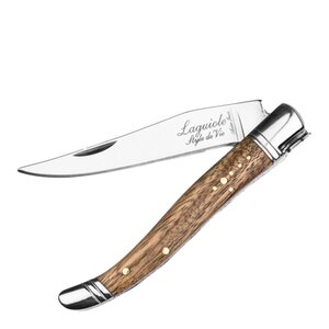 Laguiole Style de Vie Fickkniv med skärpstål och fodral zebraträ