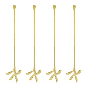 House Doctor Serve drinkpinne 19 cm 4-pack antikguld