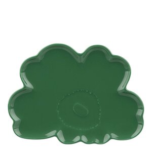 Marimekko Unikko assiett 19 cm blomformad grön