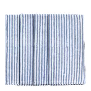 Chamois Stripe servett 50x50 cm 4-pack cornflower