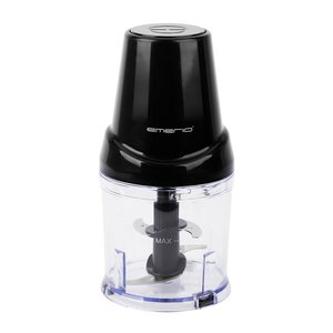 EMERIO Elektrisk minihackare 0,5 L med 4 knivar svart