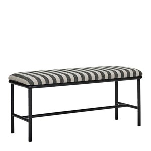 House Doctor Toda bänk 100x39x45 cm svart/off-white